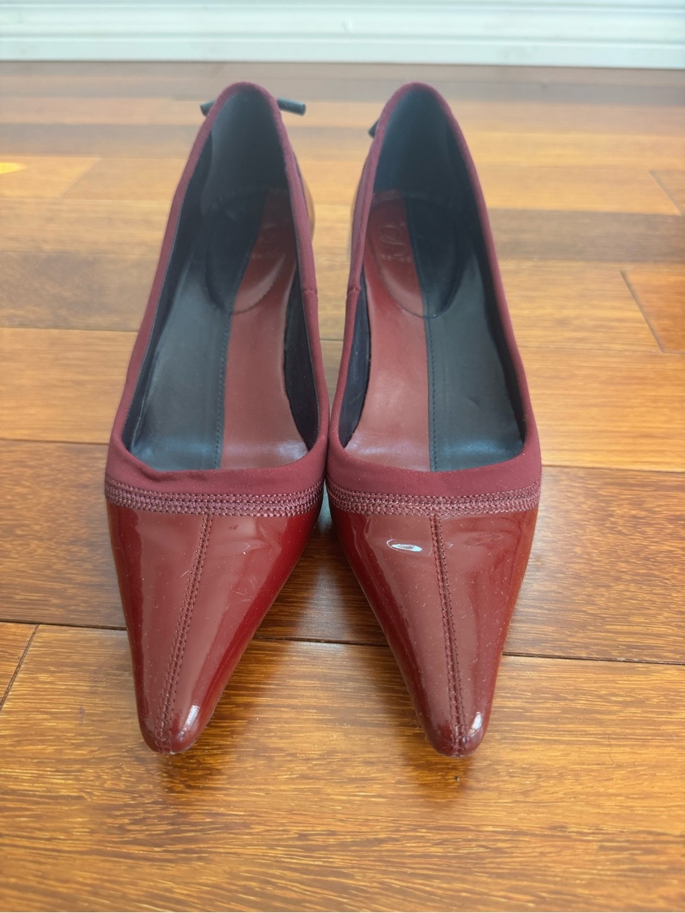 Nike Lab Women's Pointed Patent Pump in Burgundy Red